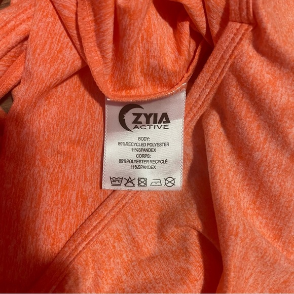 ZYIA Jumpsuit Women's Size‎ Medium Coral Orange One-Piece Buttery-Soft Stretch - Picture 15 of 15